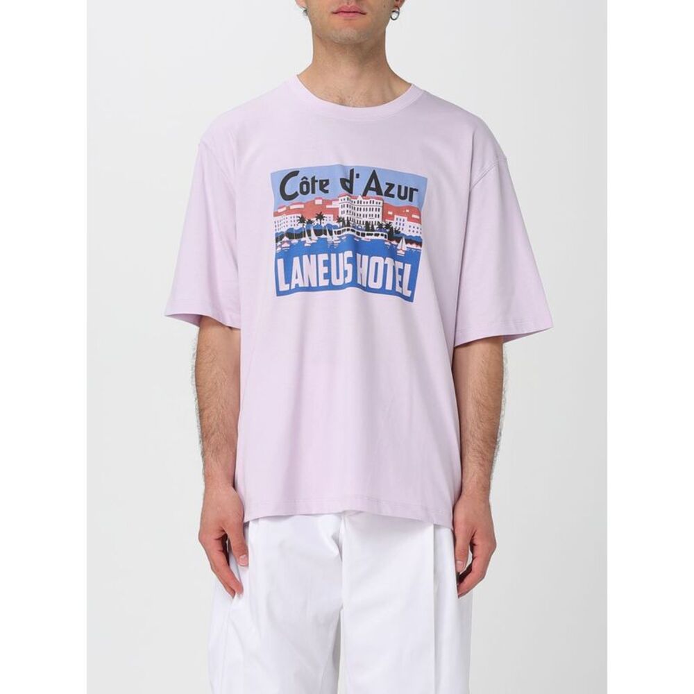 Laneus T-Shirt Men Pink